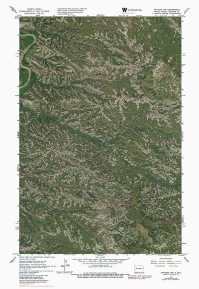 ND-FRYBURG NW: GeoChange 1960-2014 Preview 1