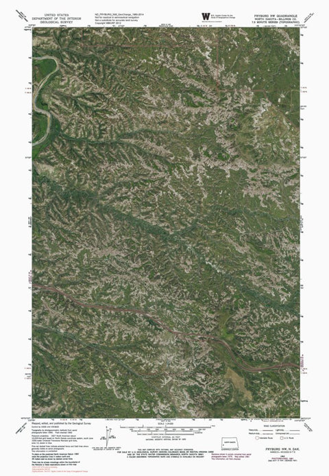 ND-FRYBURG NW: GeoChange 1960-2014 Preview 1