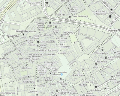 Bratislava Tourist Street Map Preview 1