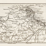Algiers (al-Jazā’er). Map of the farther environs of Algiers, 1913 Preview 1
