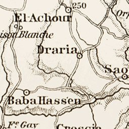 Algiers (al-Jazā’er). Map of the farther environs of Algiers, 1913 Preview 2
