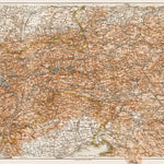 Map of the Alpine Countries, 1903 Preview 1