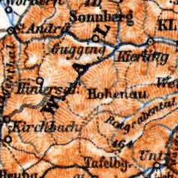 Danube River course map from Krems to Vienna, 1911 Preview 3