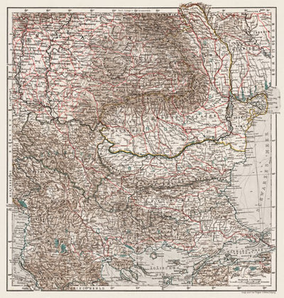 General Map of the Balkan Countries, 1905 Preview 1