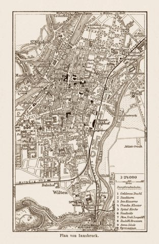 Innsbruck town plan, 1903 Preview 1
