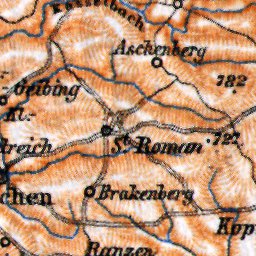 Danube River course map from Ottensheim to Strudel, 1911 Preview 3