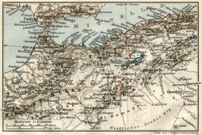 Algeria and Tunisia. Map of the northwestern part of the French Sudan, 1909 Preview 1