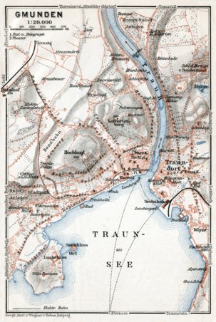 Gmunden town plan, 1910 Preview 1