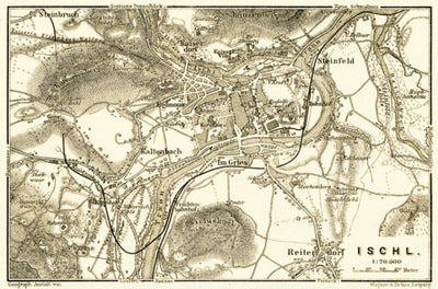 Bad Ischl (Ischl) town plan, 1906 Preview 1
