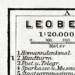 Leoben town plan, 1910 Preview 3