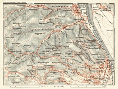 Döbling, Nussdorf and Klosterneuburg, 1911 Preview 1