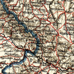 Railway map of Austria-Hungary and surrounding states. Inset map: railways of Vienna, 1911 Preview 3