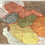 General and Railway Map of the Austro-Hungarian Empire Successor States (in Czech), 1920 Preview 1