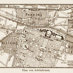Map of the Schönbrunn palace environs in Vienna (Wien), 1903 Preview 1