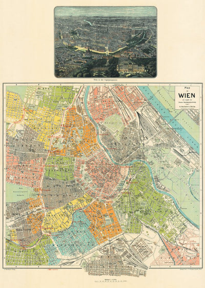 Vienna (Wien) city map, 1912 Preview 1