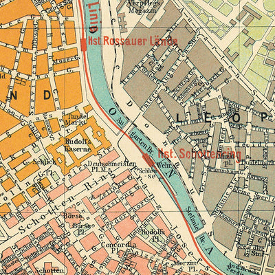 Vienna (Wien) city map, 1912 Preview 2