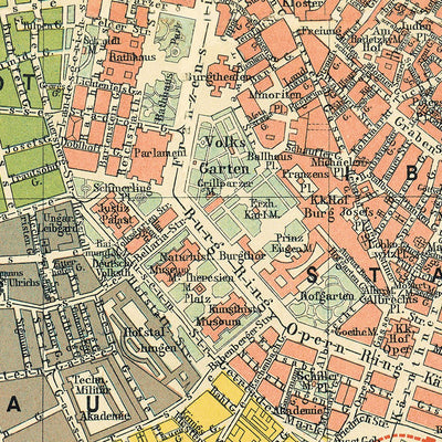 Vienna (Wien) city map, 1912 Preview 3