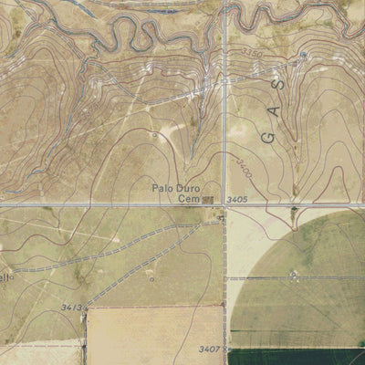 TX-POLLARD CREEK NW: GeoChange 1971-2012 Preview 2