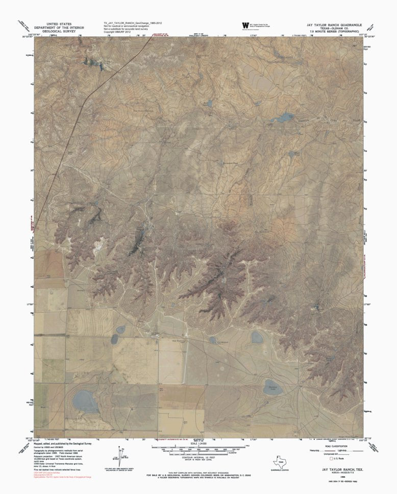 TX-JAY TAYLOR RANCH: GeoChange 1965-2012 Map by Western Michigan ...