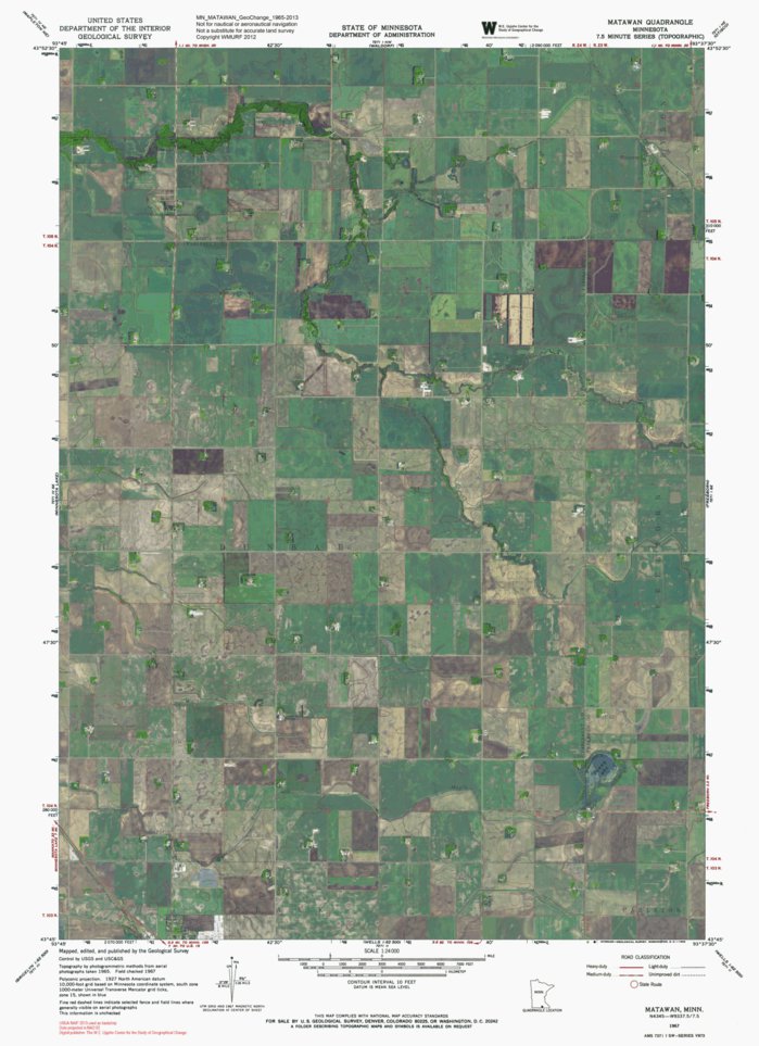MN-MATAWAN: GeoChange 1965-2013 Map by Western Michigan University ...