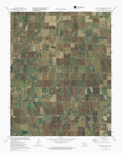 OK-MARSHALL WEST: GeoChange 1973-2013 Preview 1