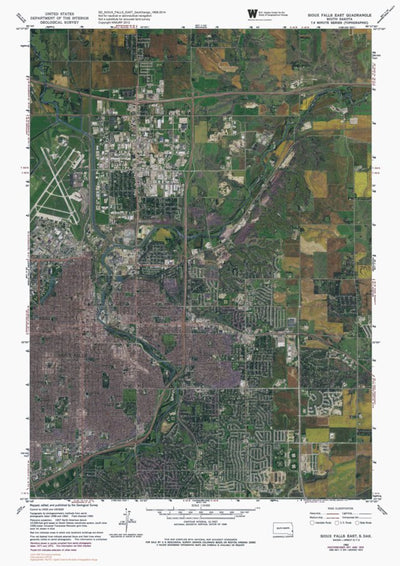 SD-SIOUX FALLS EAST: GeoChange 1958-2014 Preview 1