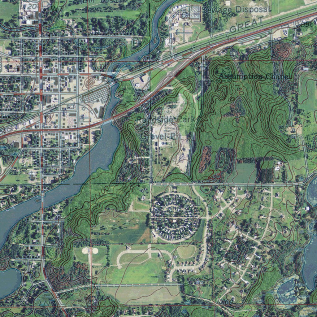 Cold Spring Mn Where MN-COLD SPRING: GeoChange 1965-2013 Map by Western Michigan University ...
