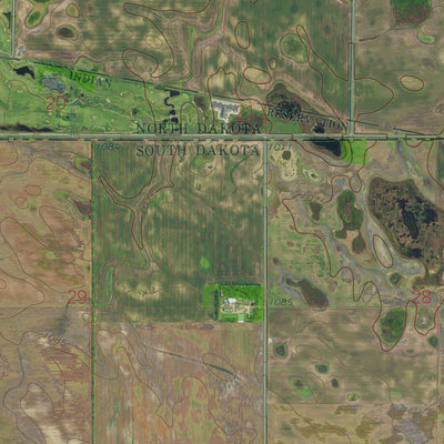 ND-SD-NEW EFFINGTON NE: GeoChange 1972-2014 Preview 2