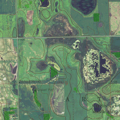 MN-ARTICHOKE LAKE NW: GeoChange 1965-2013 Preview 3