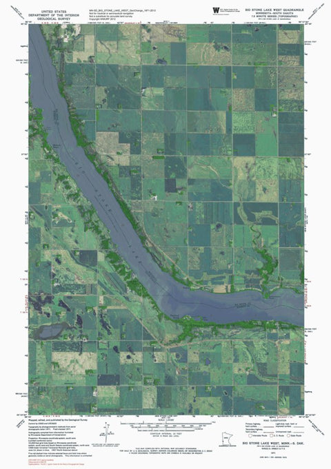 MN-SD-BIG STONE LAKE WEST: GeoChange 1971-2013 Preview 1