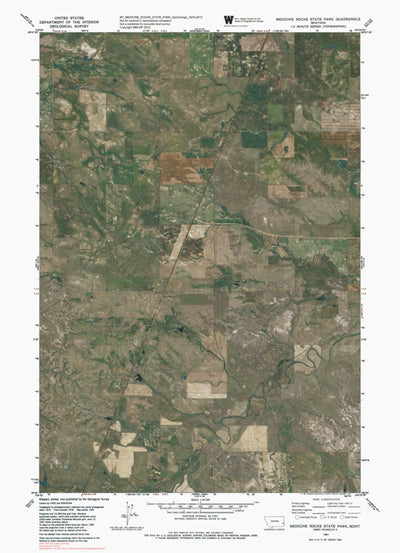 MT-MEDICINE ROCKS STATE PARK: GeoChange 1974-2013 Preview 1
