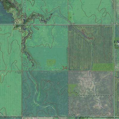 MN-SD-BEARDSLEY NW: GeoChange 1972-2013 Preview 2