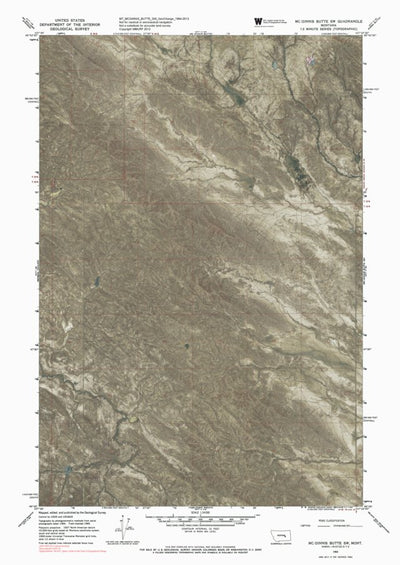 MT-MCGINNIS BUTTE SW: GeoChange 1964-2013 Preview 1