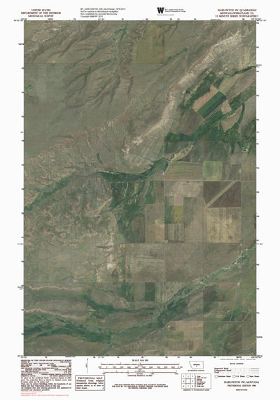 MT-HARLOWTON SW: GeoChange 1979-2013 Preview 1