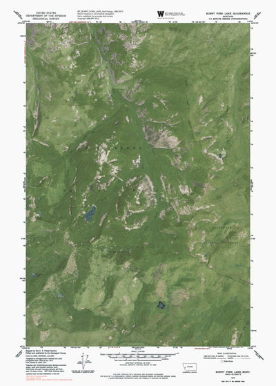 MT-BURNT FORK LAKE: GeoChange 1965-2013 Preview 1