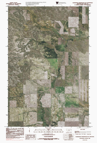 MT-HUDIBURGH RESERVOIR NW: GeoChange 1976-2013 Preview 1