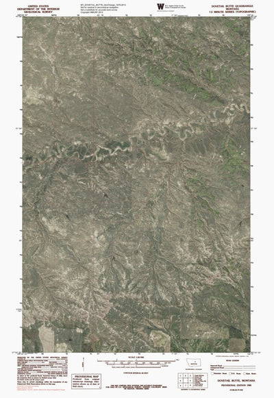 MT-DOVETAIL BUTTE: GeoChange 1978-2013 Preview 1