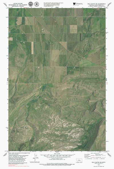 MT-WOLF BUTTE NW: GeoChange 1971-2013 Preview 1