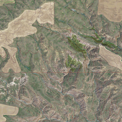 MT-SQUARE BUTTE SE: GeoChange 1971-2013 Preview 3