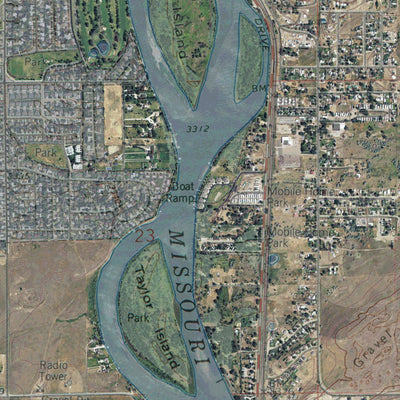 MT-SOUTHWEST GREAT FALLS: GeoChange 1964-2013 Preview 3