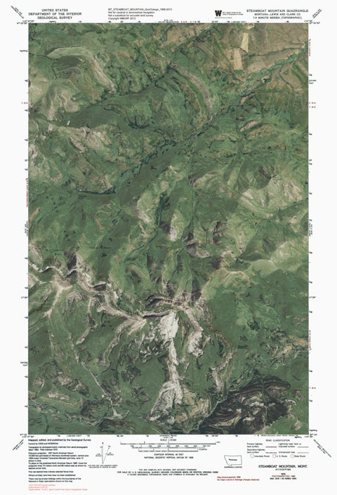 MT-STEAMBOAT MOUNTAIN: GeoChange 1969-2013 Preview 1