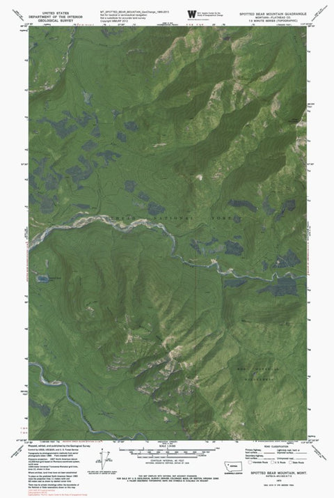 MT-SPOTTED BEAR MOUNTAIN: GeoChange 1969-2013 Preview 1
