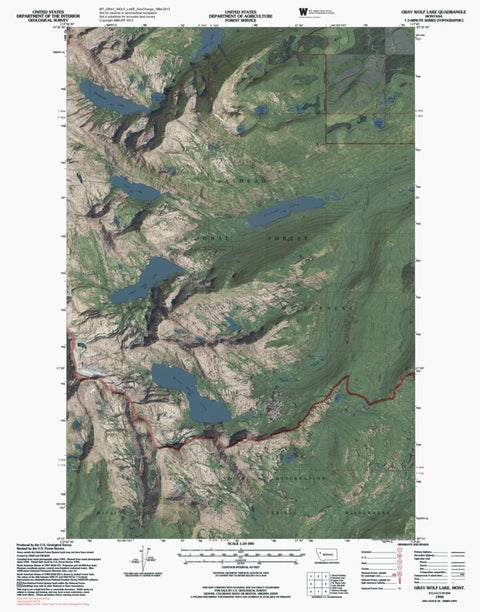 MT-GRAY WOLF LAKE: GeoChange 1964-2013 Preview 1