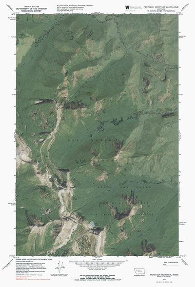MT-PENTAGON MOUNTAIN: GeoChange 1969-2013 Preview 1