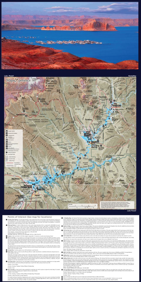 Glen Canyon Recreation Area - Lake Powell - NPS Map - Hike Utah - Boat Utah - Bike Utah Preview 1