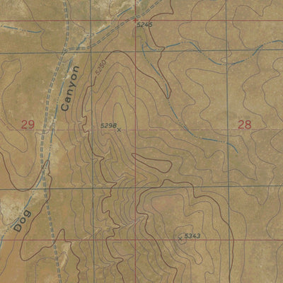 NM-WRYE PEAK NW: GeoChange 1972-2014 Preview 2