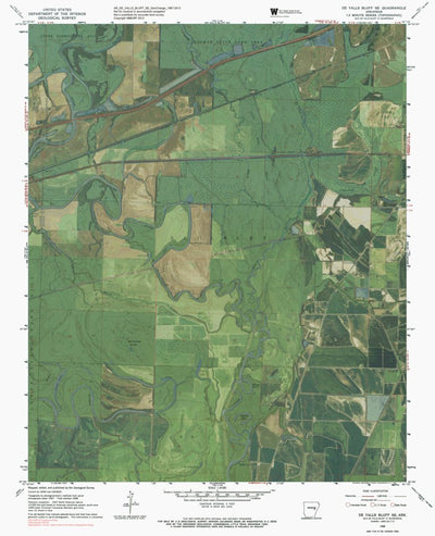 AR-DE VALLS BLUFF SE: GeoChange 1967-2013 Preview 1