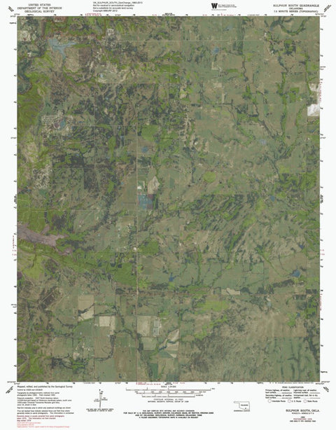 OK-SULPHUR SOUTH: GeoChange 1960-2013 Preview 1