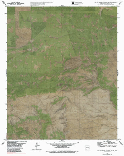 NM-GALLO SPRING CANYON NE: GeoChange 1973-2014 Preview 1