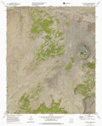 NM-ZUNI SALT LAKE: GeoChange 1971-2014 Preview 1